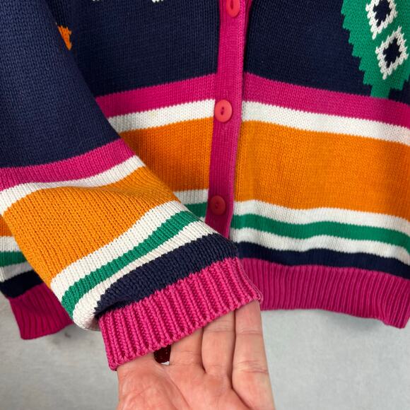 Amanda Braendel Vintage Cardigan Women’s SZ LG Southwestern Cotton Oversized - Picture 4 of 7